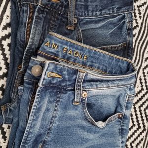2 pair American Eagle jeans